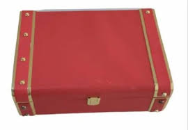 Suitcase Gift Box 10x7x3.5 Top Stripes & Bottom