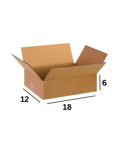 18x12x6 Inch 3 Ply Corrugated Box